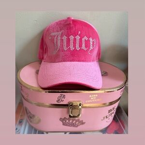 NWT Juicy Couture Pink Velour Hat